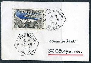 Lettre Commandant Schmitt 31- Nelsonbourg- Medea